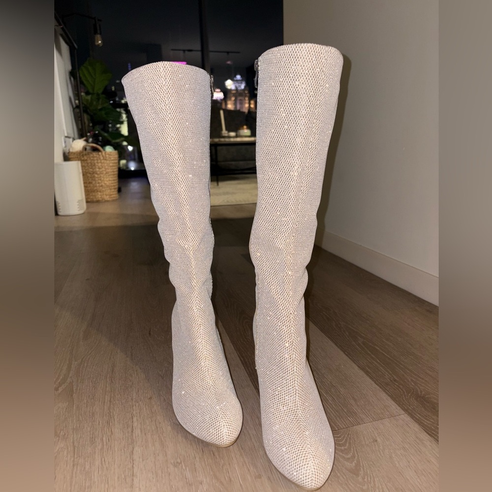 Sparkly Knee High Boots